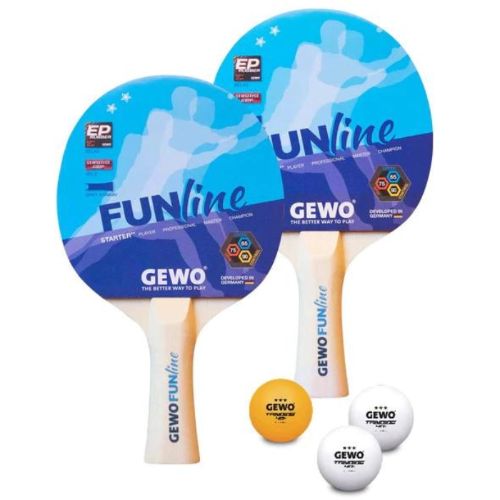 Gewo Set Sa Dva Stonoteniska Reketa Double Fun