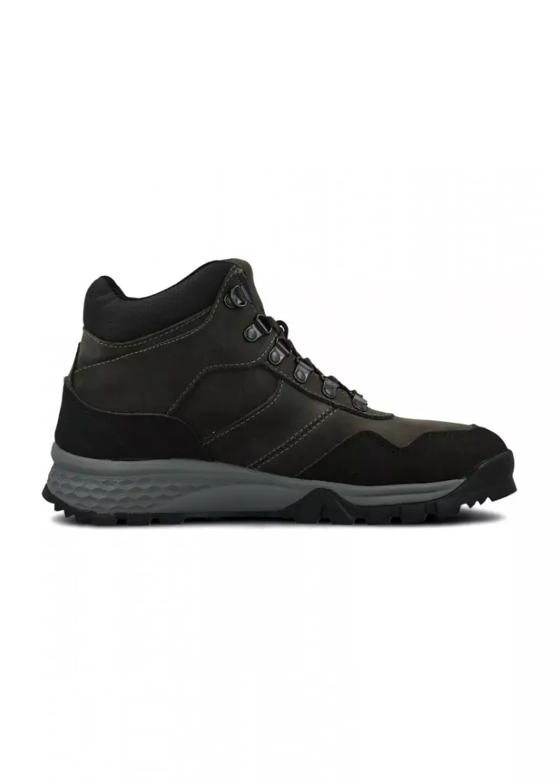 Hiking Mid Cut Shoes Wres Patike, Dk Grey